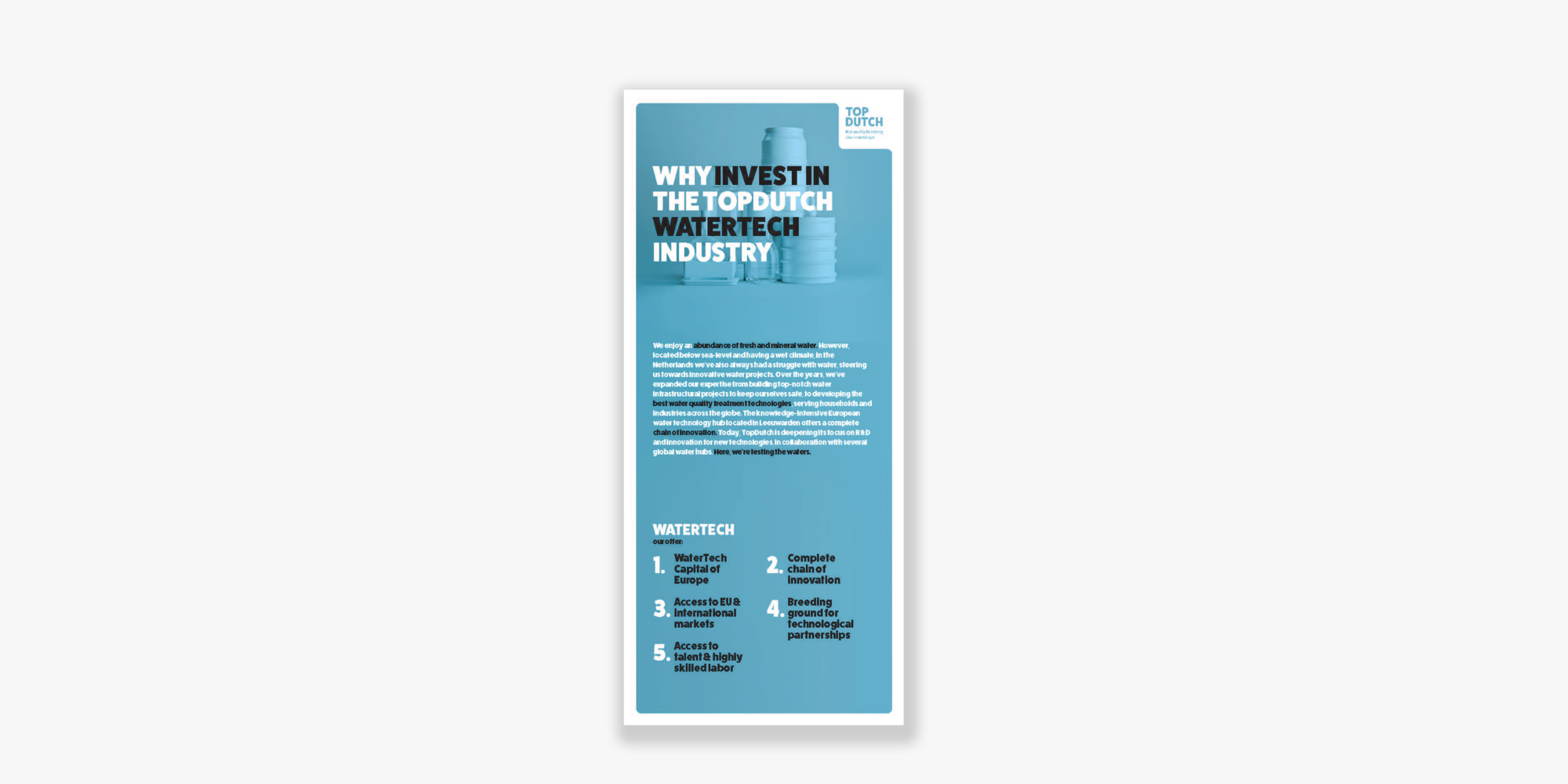 Watertech 2 Pager Mockup